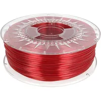 Filament Pet-G Ø 1.75Mm red Ruby,Transparent 220250C 1Kg  Dev-Petg-1.75-Rrt Petg-1.75-Ruby Red Transparent