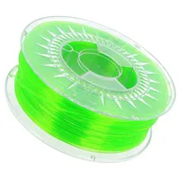 Filament Pet-G Ø 1.75Mm transparent,green Light 220250C  Dev-Petg-1.75-Bgt Petg-1.75-Bright Green Transparent