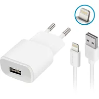 Forever Tc-01 charger 1X Usb 1A white  Lightning cable Gsm032677 5900495623317