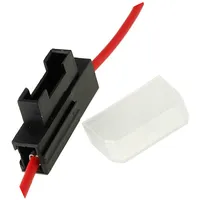 Fuse holder 19Mm 0.5Mm2 3A red automotive fuses  Obs-050-R