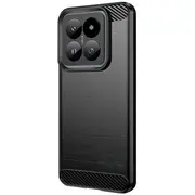 Fusion Trust Back Case slikona aizsargapvalks Xiaomi 14 Pro melns  4752243051351 Fsn-Bc-Trt-X14P-Bk