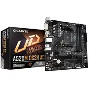 Gigabyte A520M Ds3H Ac Motherboard - Amd Ryzen 5000 Series Cpus, 53 Phases Vrm, up to 4733Mhz Ddr5 Oc, 1Xpcie 3.0 M.2, Gbe Lan, Wifi 5, Usb 3.2 Gen 1  4719331810696 Plygigam40086