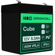 Green Cell Agm Vrla 12V 5.3Ah maintenance-free battery for the alarm system, cash register, toys  Agm45 5907813963421