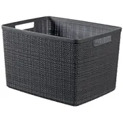 Groziņš Jute L 20L 36X28X23Cm tumši pelēks  0801907G44 3253921907027