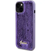 Guess Sequin Script Logo Case for iPhone 13 Purple  Guhcp13Mpsfdgsu 3666339176150