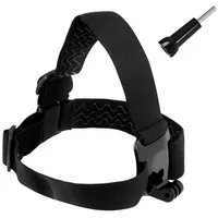 Hurtel Headband for Gopro, Dji Osmo Action, Eken, Sjcam, Insta360 sports cameras  long mounting screw black Gopro head strap with 9145576245989