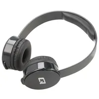 Headphones with microphone black Jack 3,5Mm headphones 1.2M  Qoltec-50817 50817