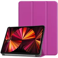 iLike Tri-Fold Plāns Eko-Ādas Statīva Maks Samsung Galaxy Tab S9 Fe X510 Wi-Fi / X516B 5G Violets  Ilk-Trc-S13-Pu 4752192079901