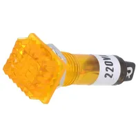 Indicator with neon lamp prominent yellow 230Vac plastic  Nsl-Y