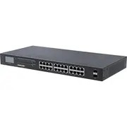 Intellinet 561242 tīkla pārslēgs Nepārvaldīts Gigabit Ethernet 10/100/1000 Power over Poe 1U Melns  0766623561242 252694