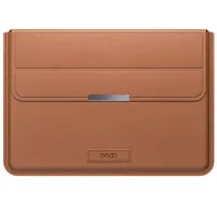 Invzi Leather Case  Cover with Stand Function for Macbook Pro Air 13 14 Brown Ca118 0754418838464