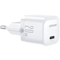 Joyroom Jr-Tcf02 Mini formāta Ātrs tīkla lādētājs ar Usb C 20W Pd White  6956116742331