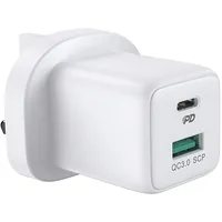 Joyroom wall travel charger Usb Type C  30W Power Delivery Quick Charge 4,5A Uk plug white L-Qp303 6941237162854