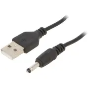 Kabelis Gembird Usb Male - 3.5Mm Charger 1.8M Black  Cc-Usb-Amp35-6 8716309076203