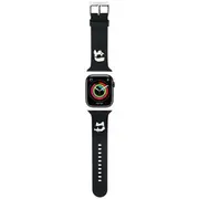 Karl Lagerfeld Pasek Klawlslkcnk Apple Watch 42 44 45 49Mm czarny black strap 3D Rubber KarlChoupette Heads  3666339190088 39269097