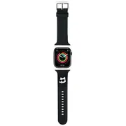 Karl Lagerfeld Pasek Klawmslcnk Apple Watch 38 40 41Mm czarny black strap 3D Rubber Choupette Heads  3666339190118 39269097