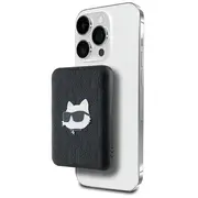 Karl Lagerfeld Klpb5Fpgkschhk Choupette Head Pin ārējais akumulators Powerbank  5000 mAh 16W Magsafe melns 3666339283926 85076000