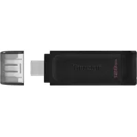 Kingston Usb Flash Drive Datatraveler 70 128 Gb, 3.2 Gen 1 Type-C, Black  Sgkin3128Dt7001 740617305371 Dt70/128Gb