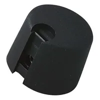 Knob with pointer plastic Øshaft 6Mm Ø20X16Mm black A10  A1020069