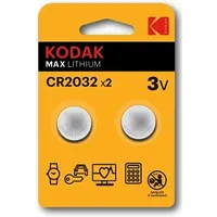Kodak Lithium Cr2032 / 3V Baterijas 2Gab.  Cr2032-2Bl 887930417685