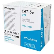Lanberg Lcu5-11Cu-0100-S networking cable Grey 100 m Cat.5/Cat.5E U/Utp Utp  5901969446739 Wlononwcrinwb