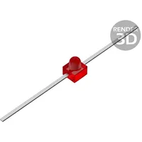 Led 1.65Mm red axial 0.41Mcd 90 Front convex 1.42V Tht  Hlmp-7000