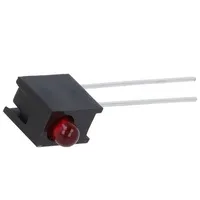 Led in housing red 3Mm No.of diodes 1 10Ma Lens red,diffused  Hlmp-1301-E00A1