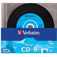 Matricas Cd-R Azo Verbatim 700Mb Vinyl 1X-52X, 10 Pack Slim  43426V 023942434269