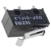 Microswitch Snap Action 1A/125Vac 0.1A/30Vdc Spdt On-On  D2F-01Fl3