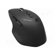 Mouse black Usb A,Usb C wireless ergonomic,PnP No.of butt 7  Savmb-06 Mb-06