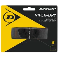 Tennis racket replacement grip Dunlop Viperdry blister black1 per pack.  623Dn613255 045566909466 613255