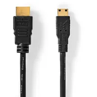 Ātrgaitas kabelis ar Ethernet-Hdmi-Hdmi mini savienotājs  4K30Hz 10,2 Gb/1.50 m-CVGP34500BK15 Cvgp34500Bk15 5412810264773