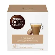 Nescafe Dolce Gusto Cortado Espresso Macchiato Coffee, 16 capsules  7613032827014 761303282701