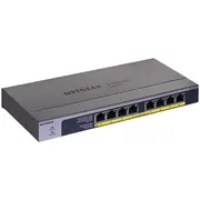 Netgear Gs108Pp Nepārvaldīts Gigabit Ethernet 10/100/1000 Power over Poe Melns  Gs108Pp-100Eus 0606449130034 246862