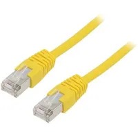 Patch cord F/Utp 5E stranded Cca Pvc yellow 1M 26Awg  Pp22-1M/Y