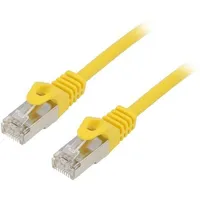 Patch cord F/Utp 6 stranded Cca Pvc yellow 0.25M Rj45 plug  Pp6-0.25M/Y