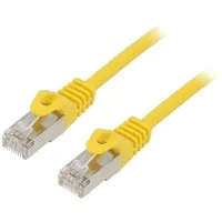 Patch cord F/Utp 6 stranded Cca Pvc yellow 1M Rj45 plug  Pp6-1M/Y