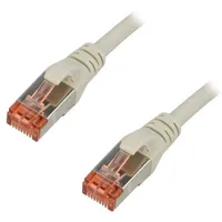 Patch cord S/Ftp 6 stranded Cu Lszh grey 15M 27Awg  Dk-1644-150
