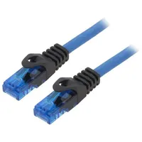 Patch cord U/Utp 6A solid Cu blue 1M Rj45 plug,both sides  Cpp001