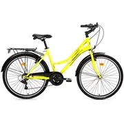 Pilsētas velosipēds Bisan Smile Yellow/Black Rata izmērs 26 Rāmja 17  8682392411392 Sm2644-21049-23
