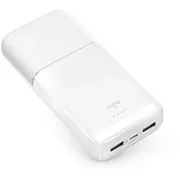 Puro Daily 20 Plus ārējais akumulators Powerbank  20000 mAh 22.5W Usb-A, Usb-C, Micro Usb balts Pufcbb200P3Whi 8018417495267 85076000