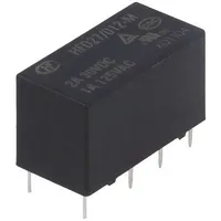 Relay electromagnetic Dpdt Ucoil 12Vdc 2A 1A/125Vac 2A/30Vdc  Hfd27/012-M