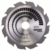 Ripzāģa disks 190X30 mm Construct wood Bosch 2608640633  3165140194266