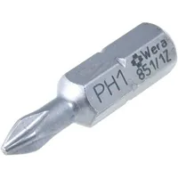 Screwdriver bit Phillips Ph1 Overall len 25Mm  Wera.851/1Z/1 05072070001