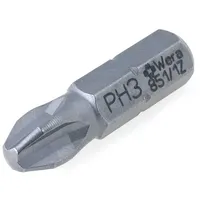Screwdriver bit Phillips Ph3 Overall len 25Mm  Wera.851/1Z/3 05072074001