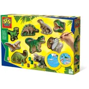 Ses Ģipša liešanas komplekts Dinozauri  01403S 8710341014032