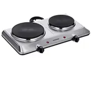 Severin Dk 1014 hob Stainless steel Countertop 45.5 cm Sealed plate 2 zones  4008146009488 Wlononwcroxgp