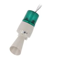 Signaller lighting-sound 24Vdc xenon arc lamp green Ip54  S60Ads-24-G