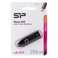 Silicon Power Blaze B25 Usb flash drive 256 Gb Type-A 3.2 Gen 1 3.1 Black  Sp256Gbuf3B25V1K 4712702657791 Pamslpfld0046