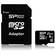 Silicon Power Elite 8Gb microSDHC Uhs-I memory card Class 10  Sp008Gbsthbu1V10Sp 4712702628166 Pamslpsdg0003